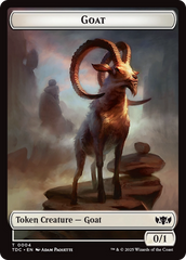 Goat // Timeless Witness Double-Sided Token [Tarkir: Dragonstorm Commander Tokens] | L.A. Mood Comics and Games