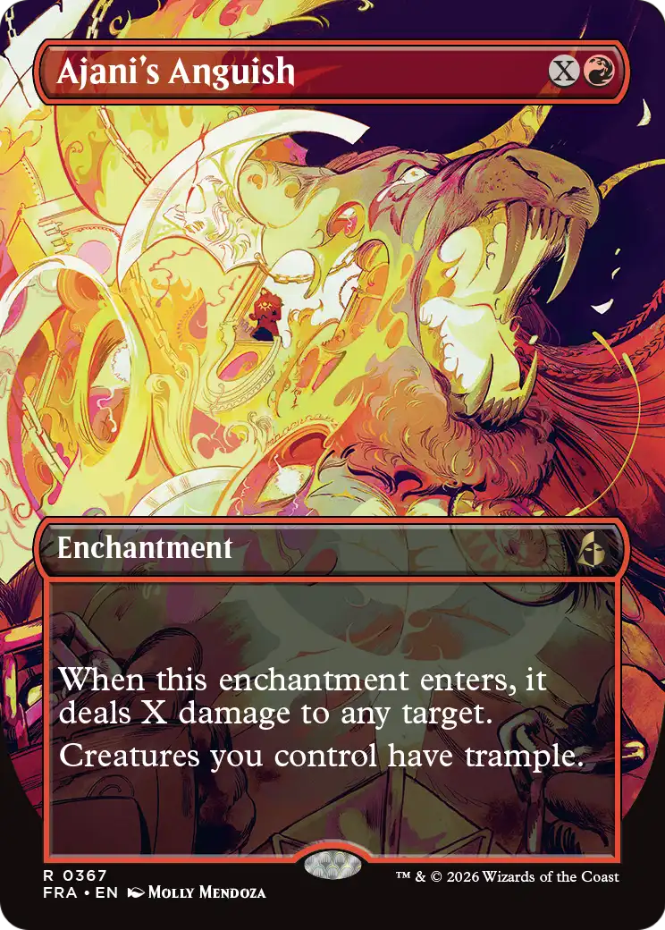 Ajani's Anguish (Borderless) [Reality Fracture] | L.A. Mood Comics and Games