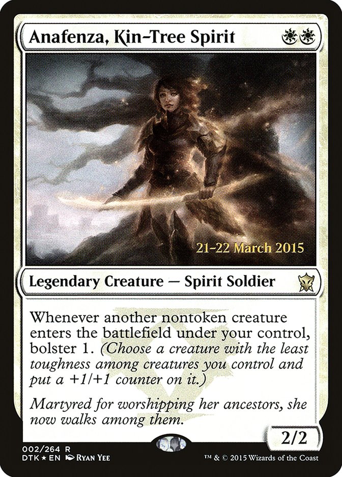Anafenza, Kin-Tree Spirit [Dragons of Tarkir Prerelease Promos] | L.A. Mood Comics and Games