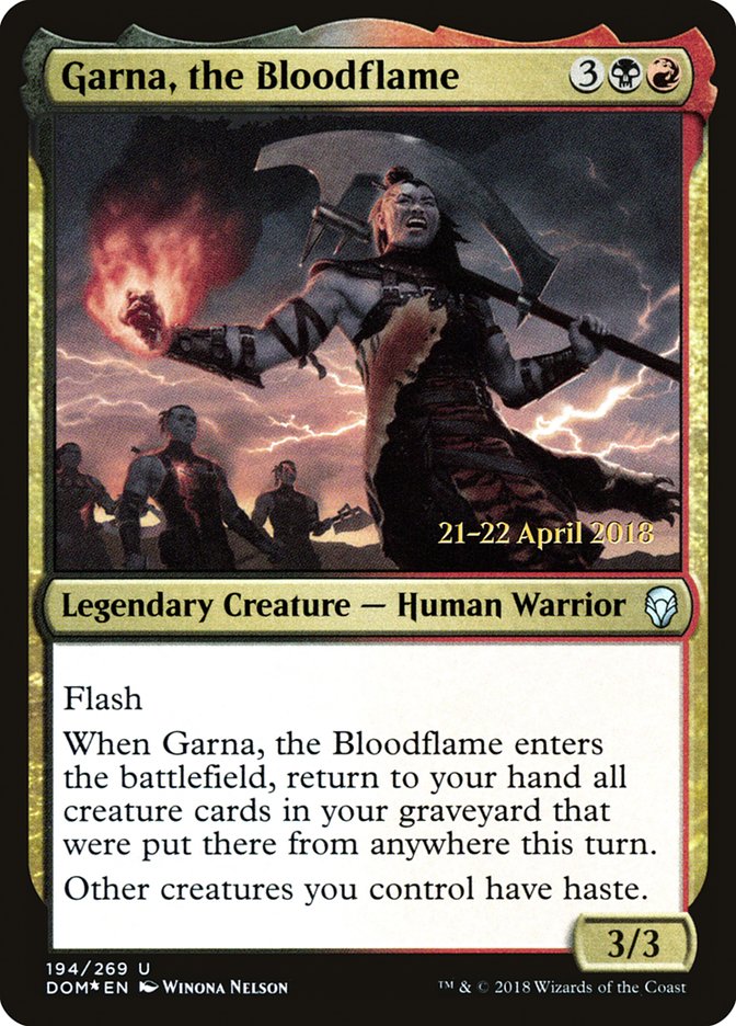 Garna, the Bloodflame [Dominaria Prerelease Promos] | L.A. Mood Comics and Games