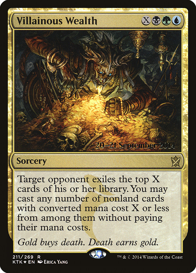 Villainous Wealth [Khans of Tarkir Prerelease Promos] | L.A. Mood Comics and Games