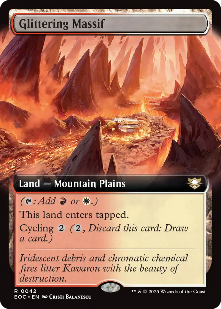 Glittering Massif (Extended Art) [Edge of Eternities Commander] | L.A. Mood Comics and Games