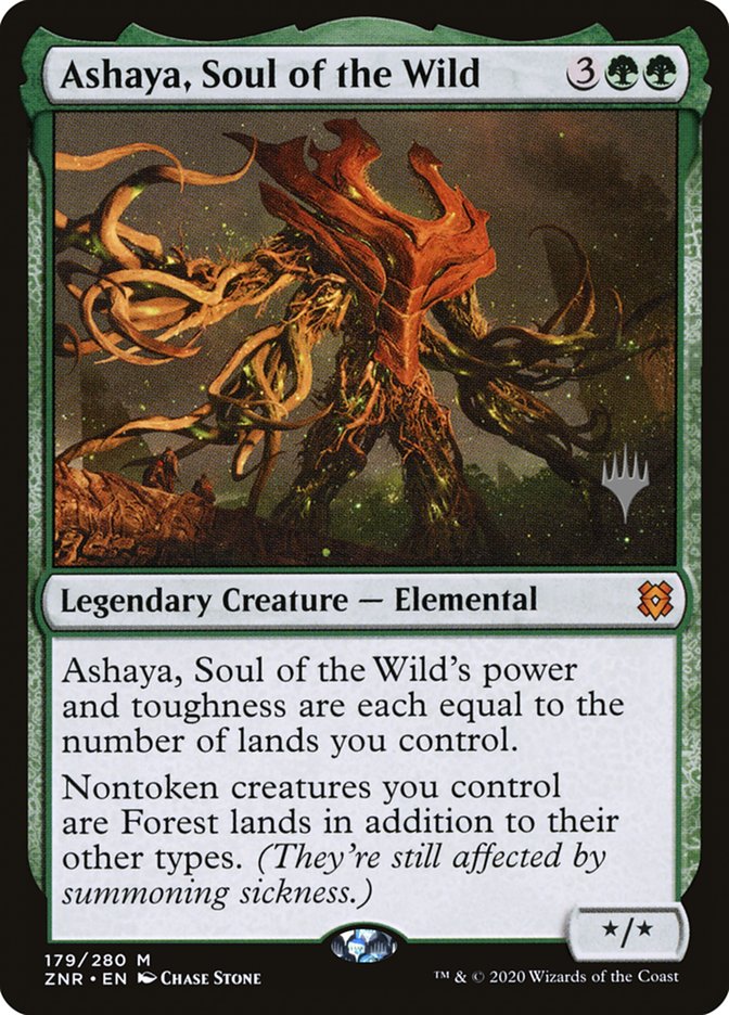 Ashaya, Soul of the Wild (Promo Pack) [Zendikar Rising Promos] | L.A. Mood Comics and Games