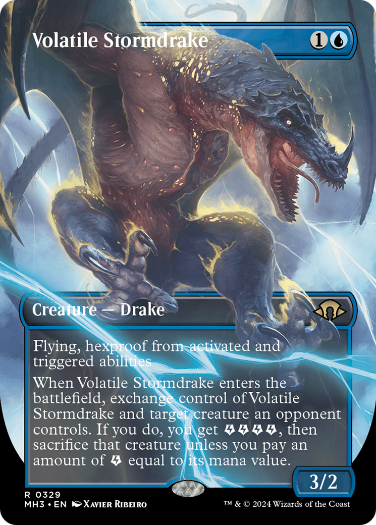 Volatile Stormdrake (Borderless) [Modern Horizons 3] | L.A. Mood Comics and Games