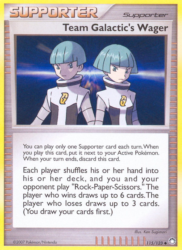 Team Galactic's Wager (115/123) [Diamond & Pearl: Mysterious Treasures] | L.A. Mood Comics and Games