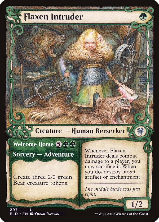 Flaxen Intruder // Welcome Home (Showcase) [Throne of Eldraine] | L.A. Mood Comics and Games