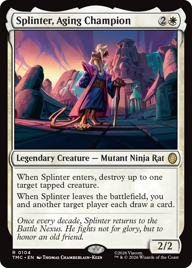 Splinter, Aging Champion [Teenage Mutant Ninja Turtles Commander] | L.A. Mood Comics and Games