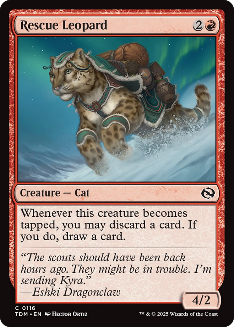 Rescue Leopard [Tarkir: Dragonstorm] | L.A. Mood Comics and Games