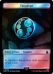 Alien Angel // Treasure (0063) Double-Sided Token (Surge Foil) [Doctor Who Tokens] | L.A. Mood Comics and Games