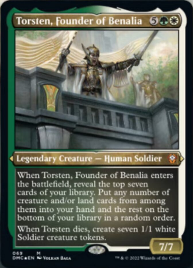 Torsten, Founder of Benalia (Foil Etched) [Dominaria United Commander] | L.A. Mood Comics and Games