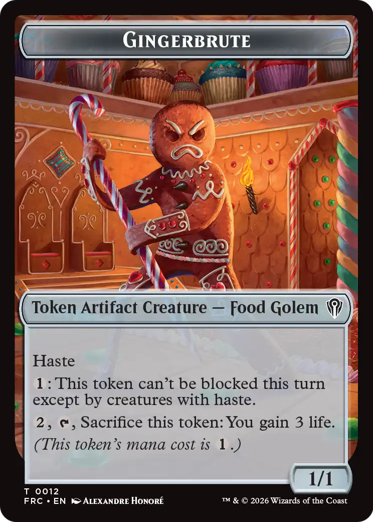 Gingerbrute // Myr Double-Sided Token [Reality Fracture Commander Tokens] | L.A. Mood Comics and Games