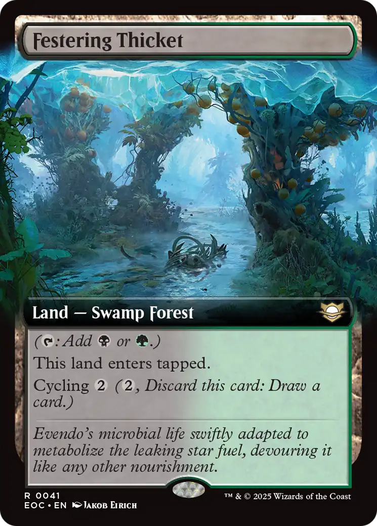 Festering Thicket (Extended Art) [Edge of Eternities Commander] | L.A. Mood Comics and Games