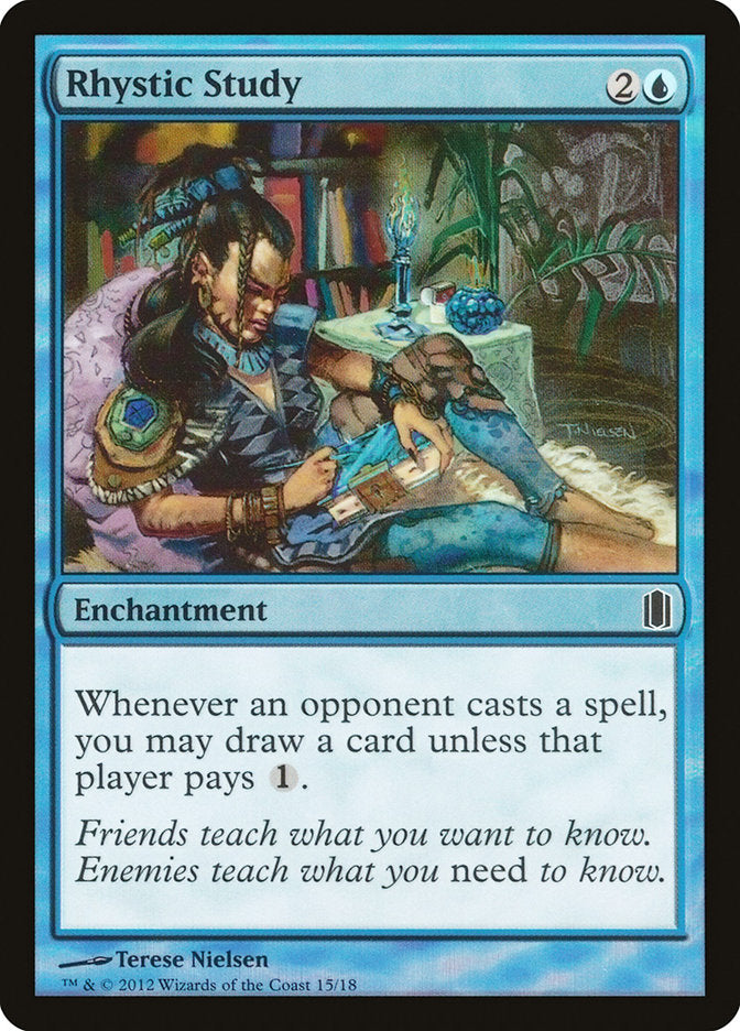 Rhystic Study [Commander's Arsenal] | L.A. Mood Comics and Games