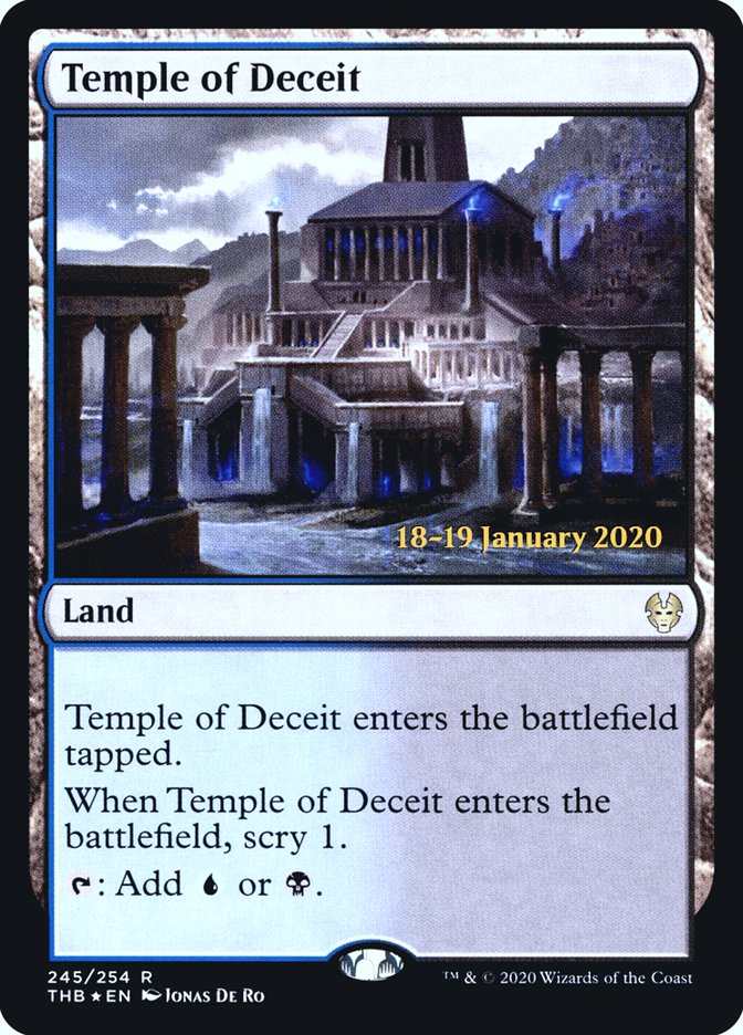 Temple of Deceit [Theros Beyond Death Prerelease Promos] | L.A. Mood Comics and Games