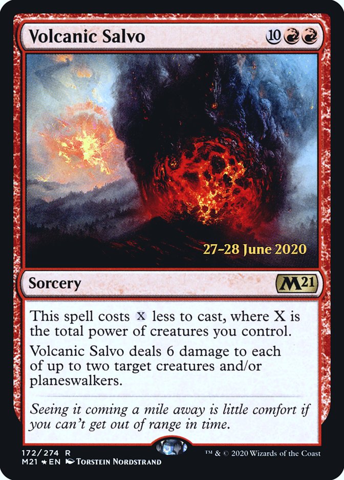 Volcanic Salvo [Core Set 2021 Prerelease Promos] | L.A. Mood Comics and Games