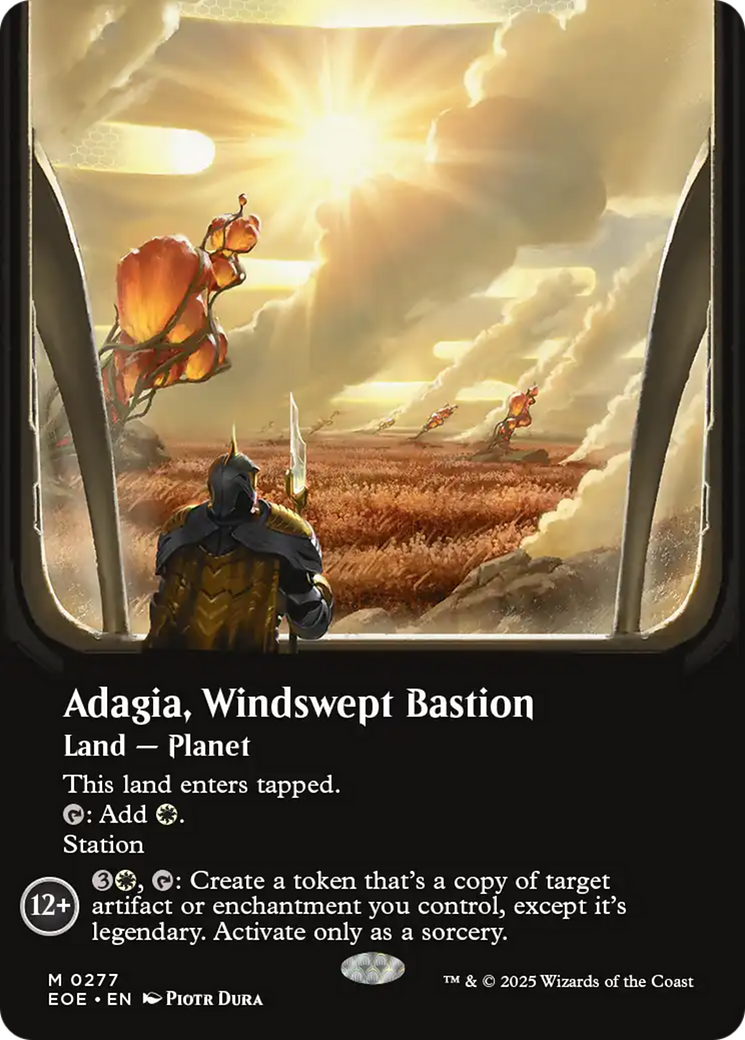 Adagia, Windswept Bastion (Borderless) [Edge of Eternities] | L.A. Mood Comics and Games