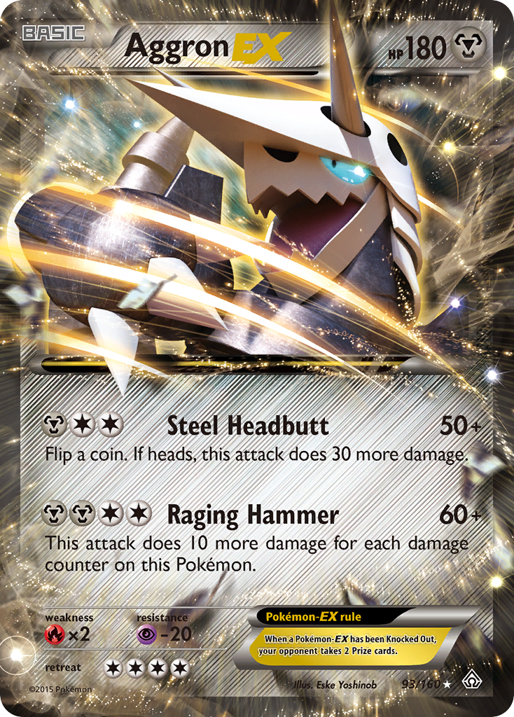 Aggron EX (93/160) [XY: Primal Clash] | L.A. Mood Comics and Games