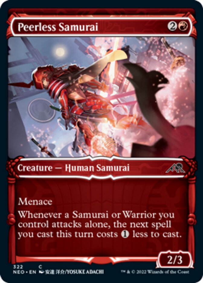 Peerless Samurai (Showcase Samurai) [Kamigawa: Neon Dynasty] | L.A. Mood Comics and Games
