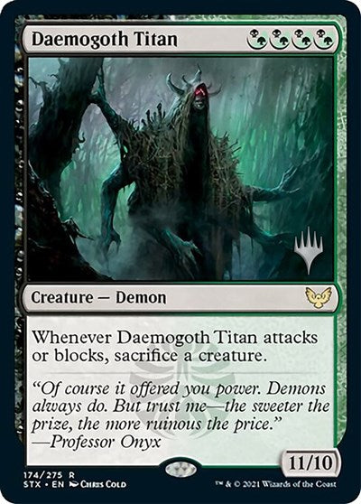 Daemogoth Titan (Promo Pack) [Strixhaven: School of Mages Promos] | L.A. Mood Comics and Games