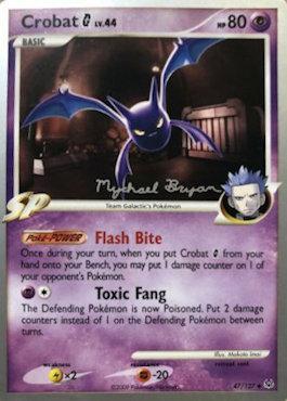 Crobat G LV.44 (47/127) (Happy Luck - Mychael Bryan) [World Championships 2010] | L.A. Mood Comics and Games