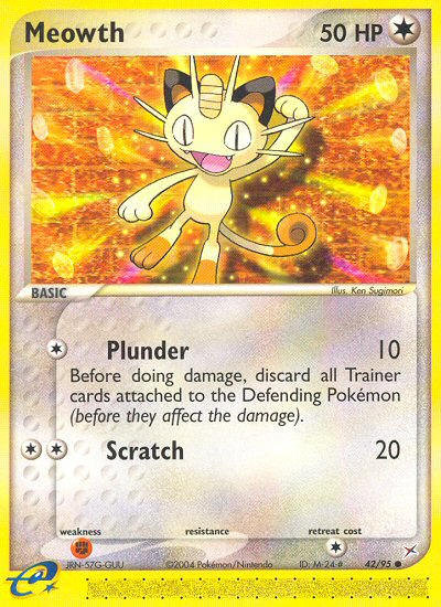 Meowth (42/95) [EX: Team Magma vs Team Aqua] | L.A. Mood Comics and Games