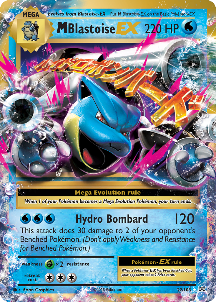 M Blastoise EX (22/108) [XY: Evolutions] | L.A. Mood Comics and Games
