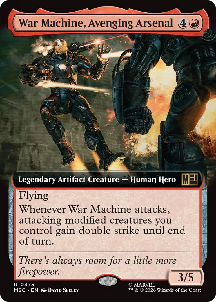 War Machine, Avenging Arsenal (Extended Art) [Marvel Super Heroes Commander] | L.A. Mood Comics and Games