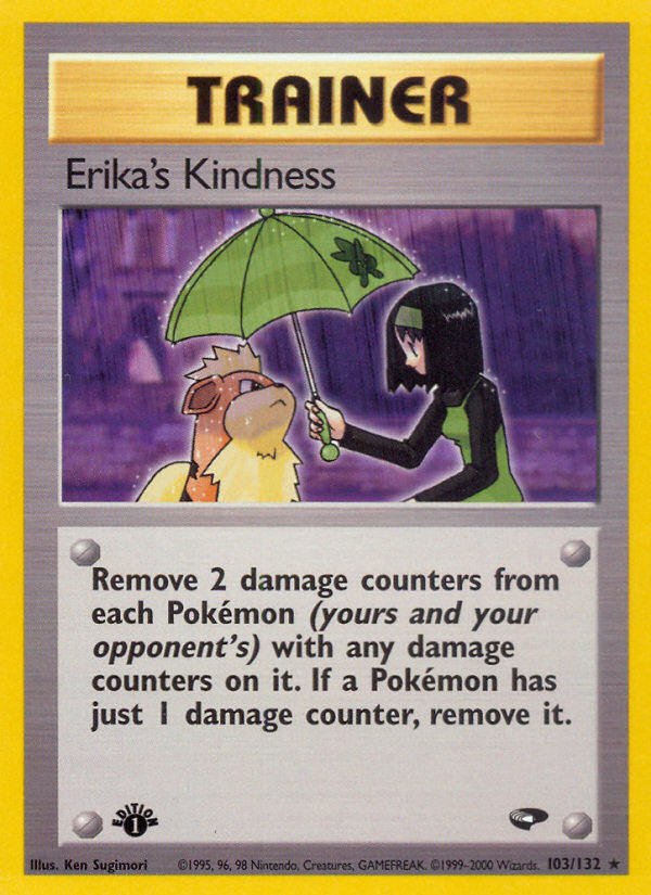 Erika's Kindness (103/132) [Gym Challenge 1st Edition] | L.A. Mood Comics and Games