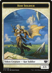 Kor Soldier // Pegasus Double-Sided Token [Commander 2014 Tokens] | L.A. Mood Comics and Games
