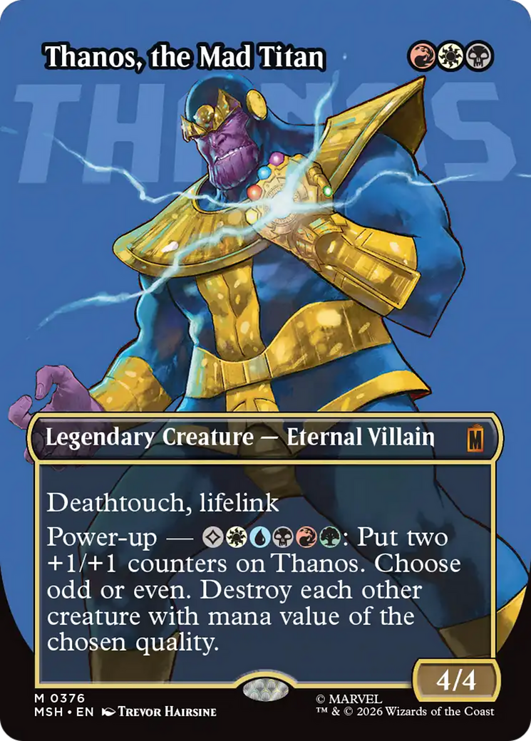 Thanos, the Mad Titan (Borderless) (0367) [Marvel Super Heroes] | L.A. Mood Comics and Games