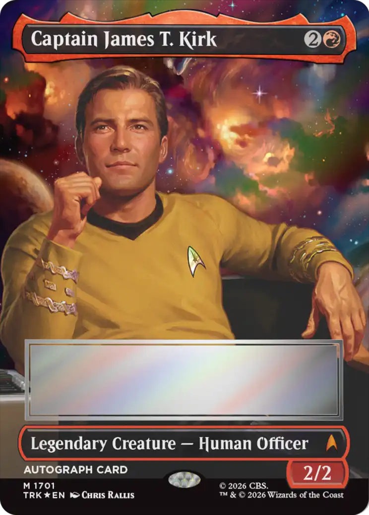 Captain James T. Kirk (Borderless) (Signed) [Star Trek] | L.A. Mood Comics and Games