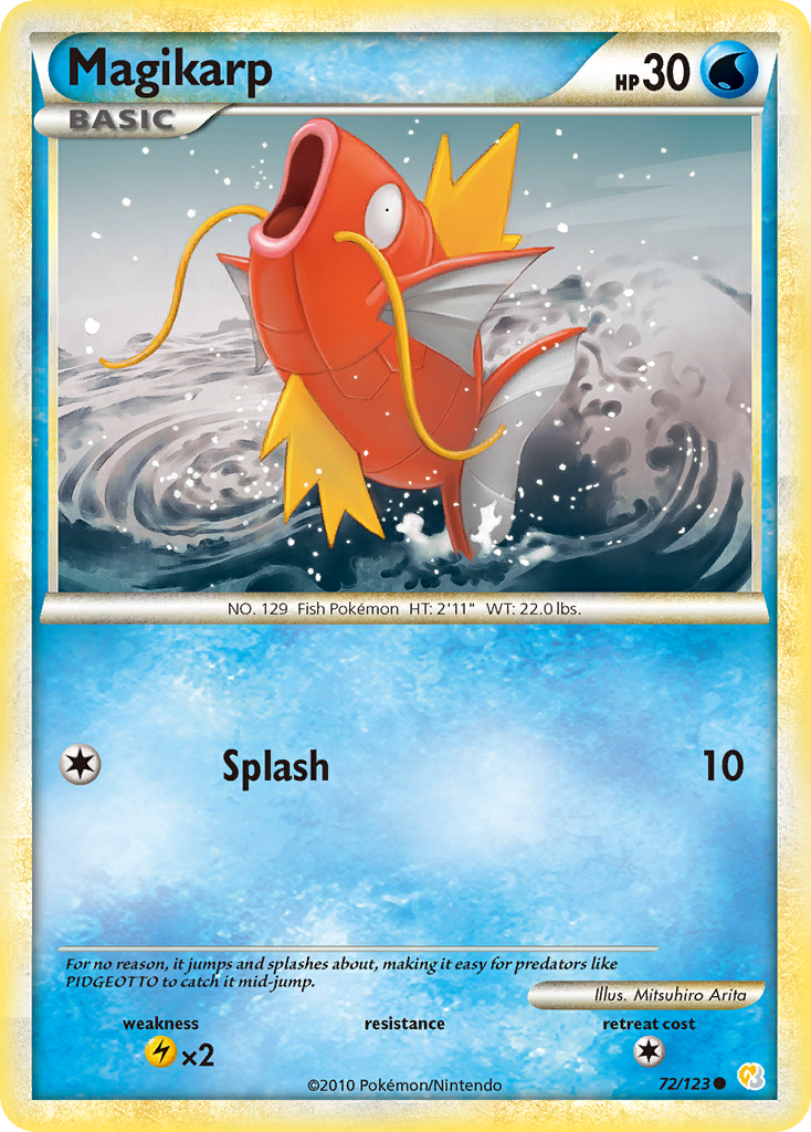 Magikarp (72/123) [HeartGold & SoulSilver: Base Set] | L.A. Mood Comics and Games