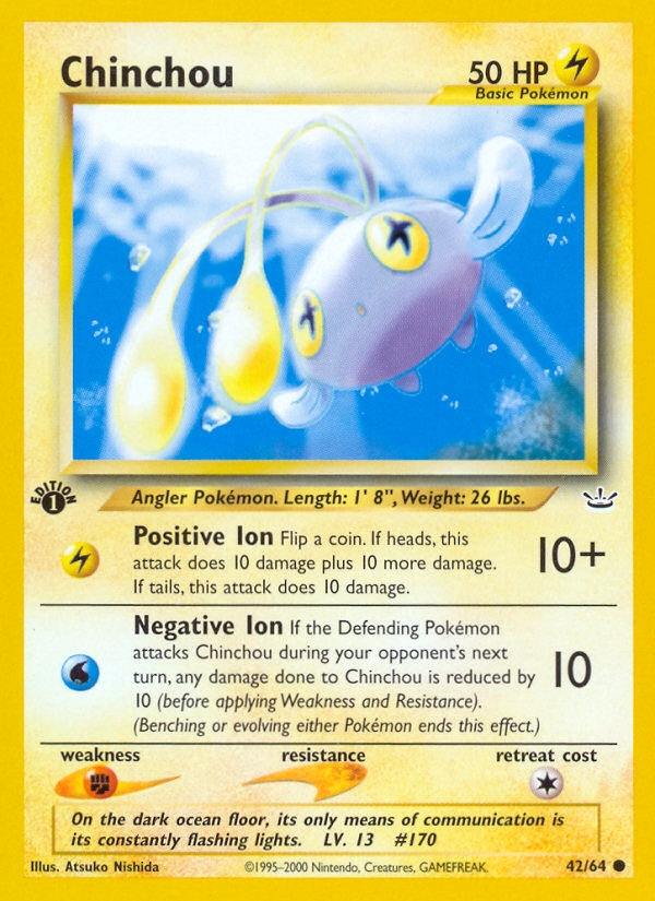 Chinchou (42/64) [Neo Revelation 1st Edition] | L.A. Mood Comics and Games