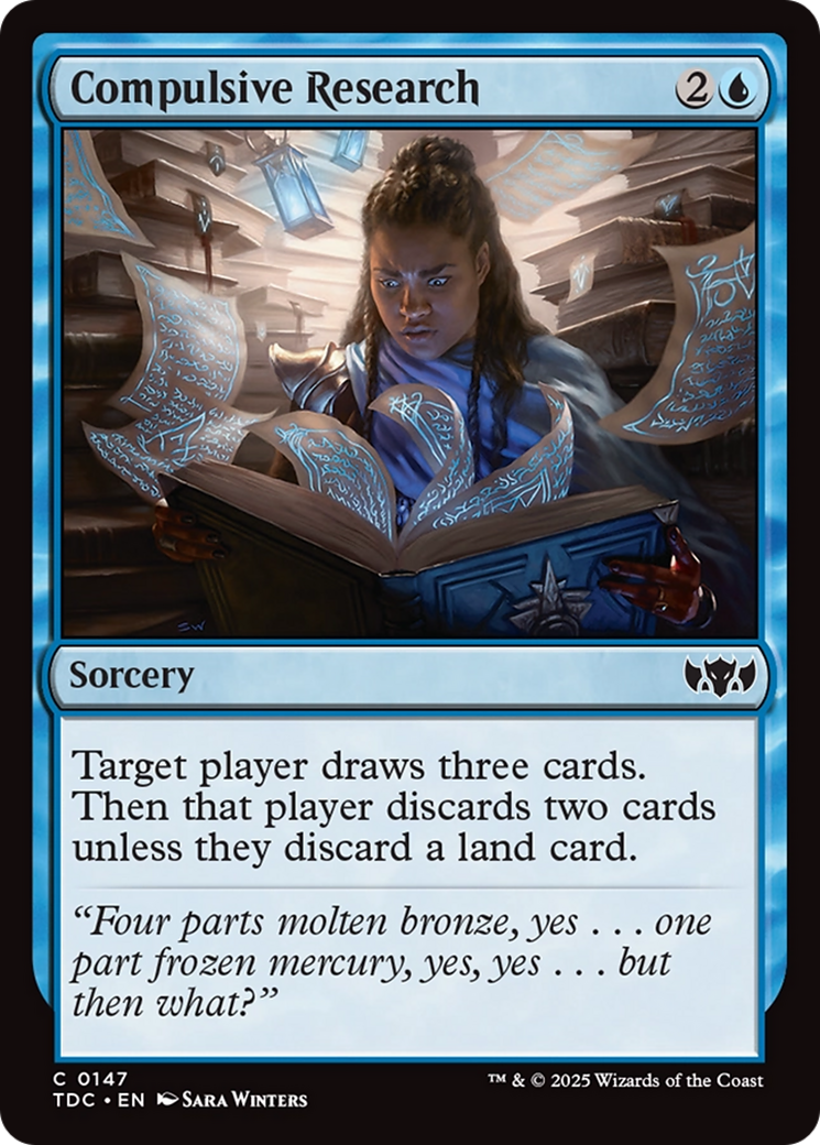 Compulsive Research [Tarkir: Dragonstorm Commander] | L.A. Mood Comics and Games