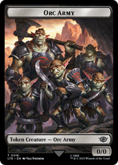 Orc Army (0018) // Food (0022) Double-Sided Token (Surge Foil) [The Lord of the Rings: Tales of Middle-Earth Tokens] | L.A. Mood Comics and Games