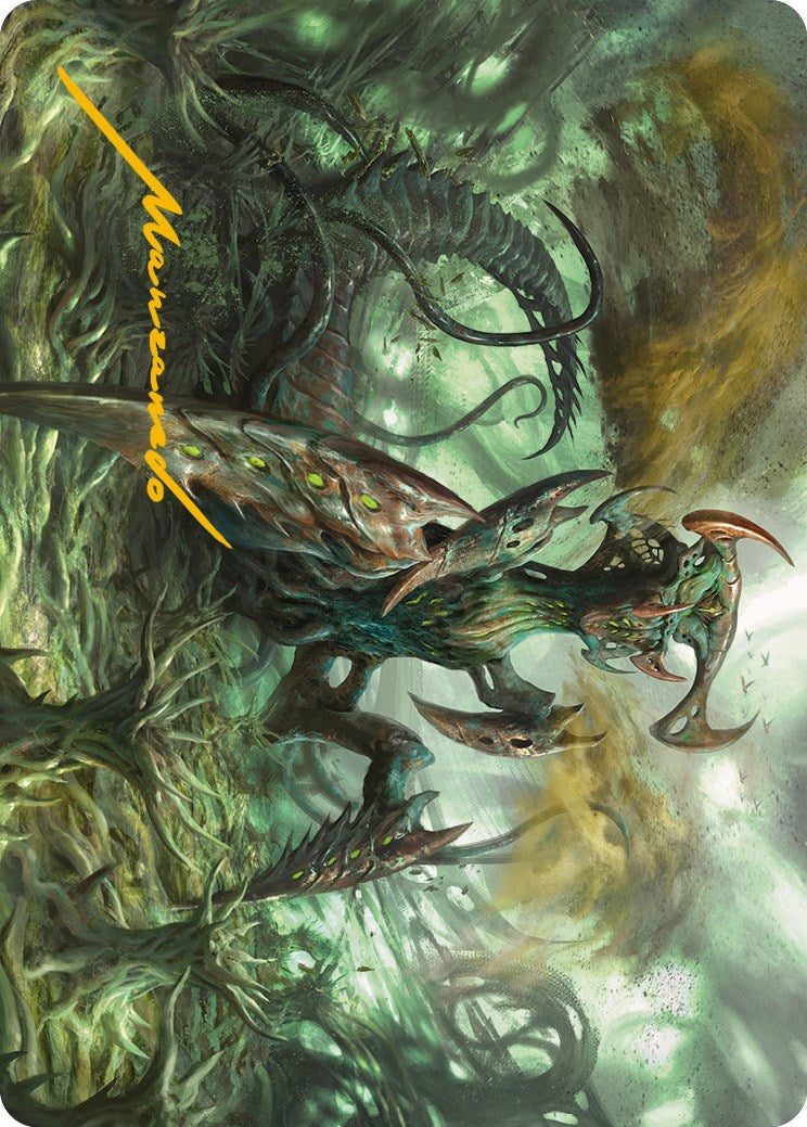 Zopandrel, Hunger Dominus Art Card (Gold-Stamped Signature) [Phyrexia: All Will Be One Art Series] | L.A. Mood Comics and Games