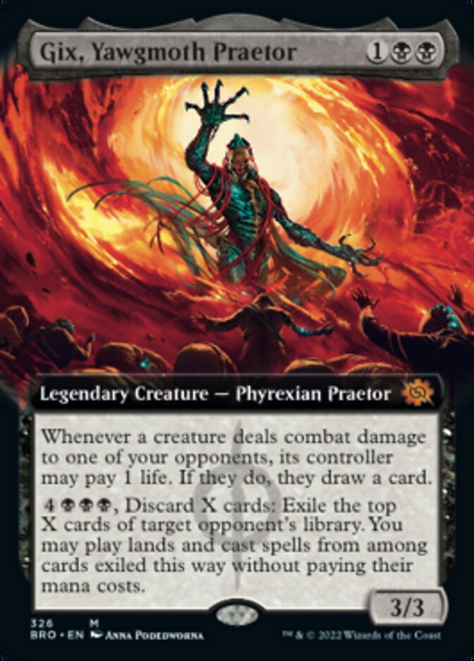 Gix, Yawgmoth Praetor (Extended Art) [The Brothers' War] | L.A. Mood Comics and Games