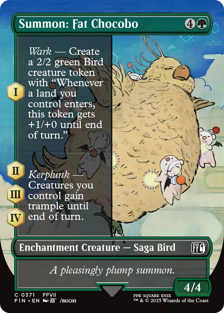 Summon: Fat Chocobo (Borderless) [FINAL FANTASY] | L.A. Mood Comics and Games