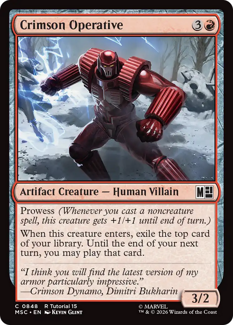 Crimson Operative [Marvel Super Heroes Commander] | L.A. Mood Comics and Games
