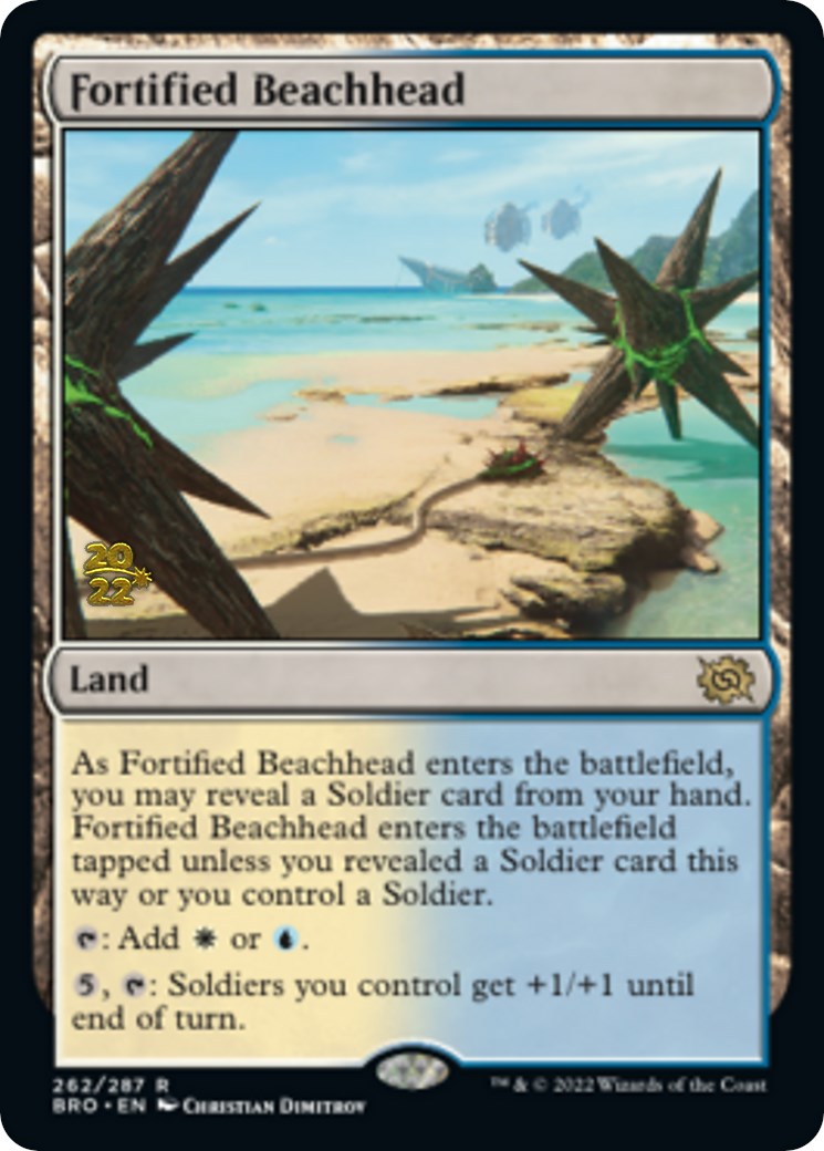 Fortified Beachhead [The Brothers' War Prerelease Promos] | L.A. Mood Comics and Games