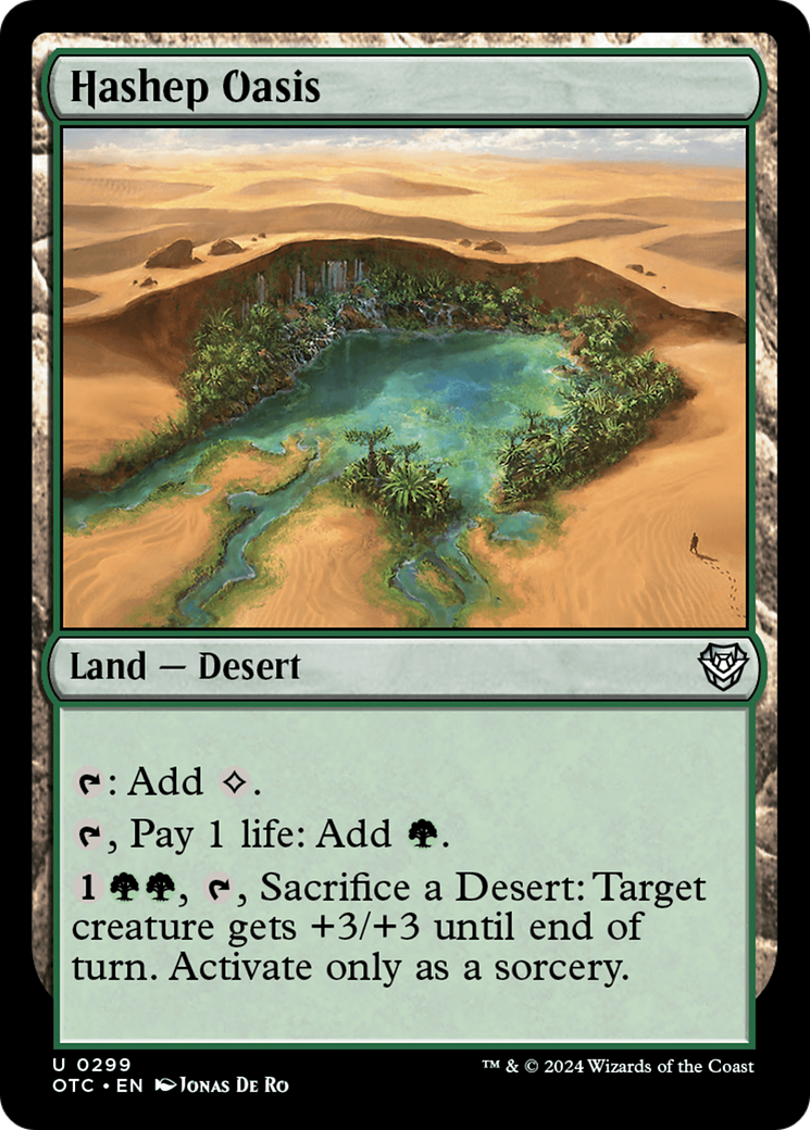 Hashep Oasis [Outlaws of Thunder Junction Commander] | L.A. Mood Comics and Games
