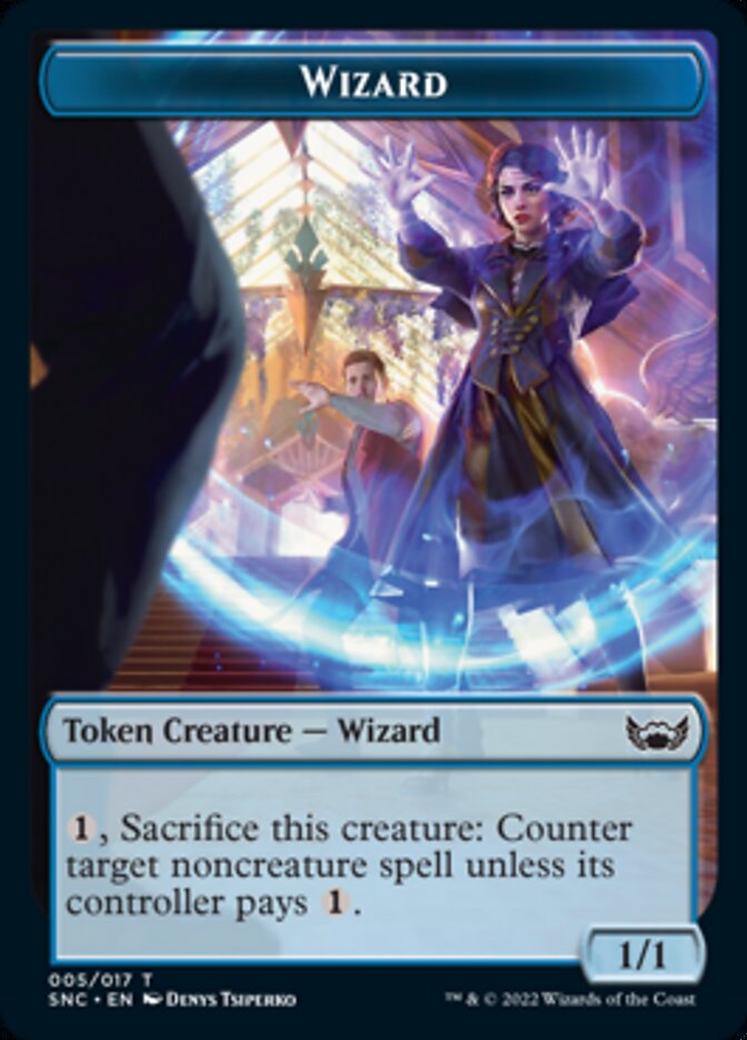 Devil // Wizard Double-Sided Token [Streets of New Capenna Tokens] | L.A. Mood Comics and Games