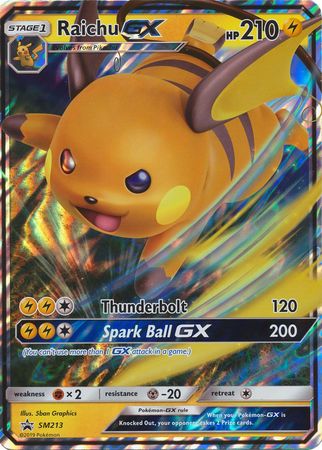 Raichu GX (SM213) (Jumbo Card) [Sun & Moon: Black Star Promos] | L.A. Mood Comics and Games