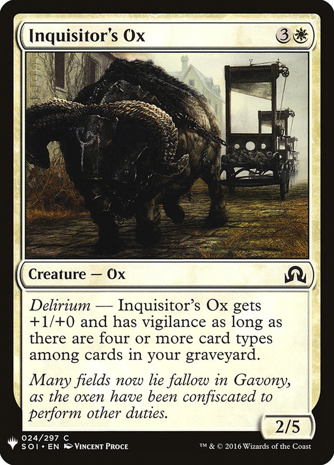 Inquisitor's Ox [Mystery Booster] | L.A. Mood Comics and Games