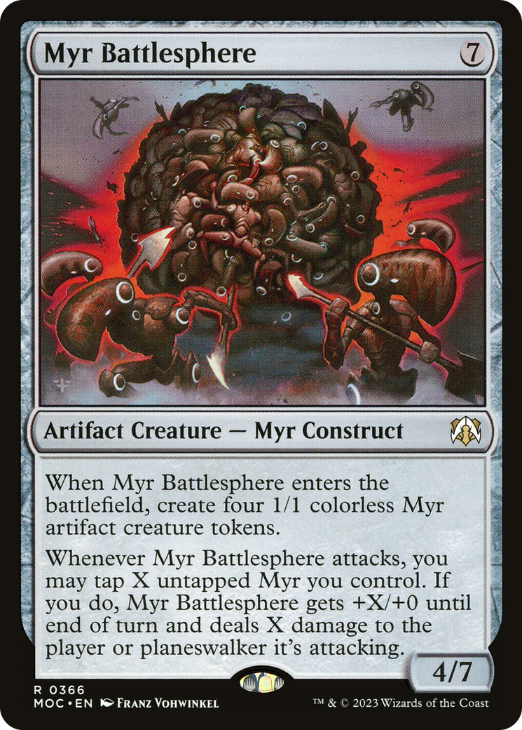 Myr Battlesphere (Ripple Foil) [Modern Horizons 3 Commander] | L.A. Mood Comics and Games