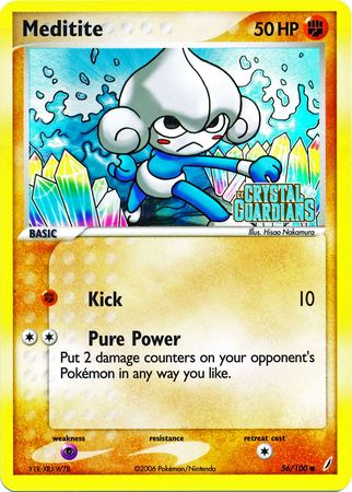 Meditite (56/100) (Stamped) [EX: Crystal Guardians] | L.A. Mood Comics and Games