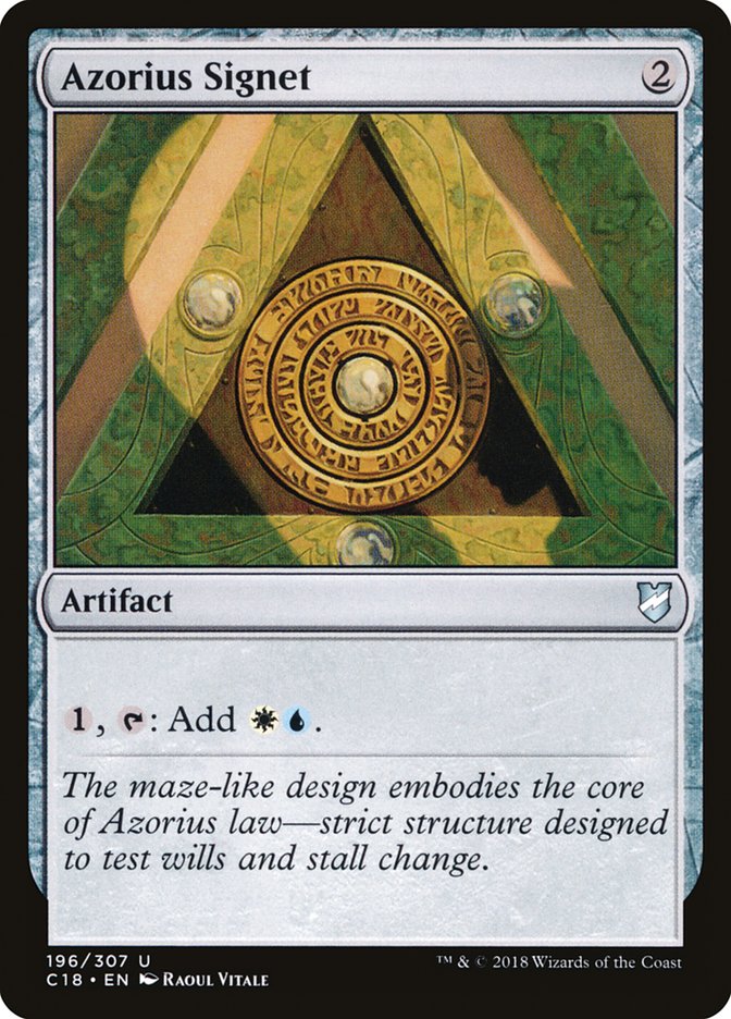 Azorius Signet [Commander 2018] | L.A. Mood Comics and Games