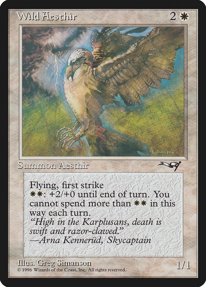 Wild Aesthir (Lightning Background) [Alliances] | L.A. Mood Comics and Games