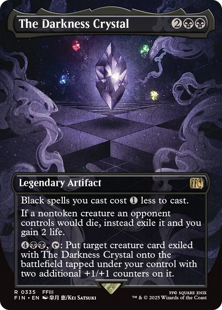 The Darkness Crystal (Borderless) [FINAL FANTASY] | L.A. Mood Comics and Games