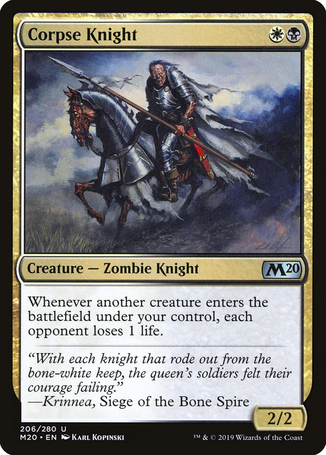 Corpse Knight (2/2) [Core Set 2020] | L.A. Mood Comics and Games